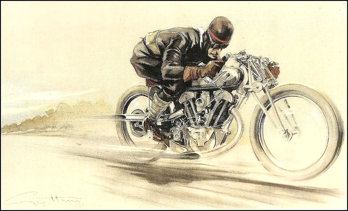 Гоночный мотоцикл арт
