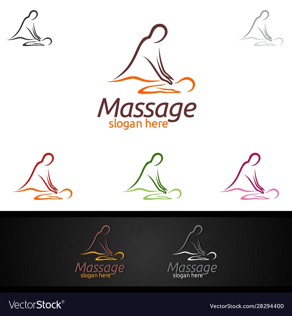 Готовые массажные логотипы
