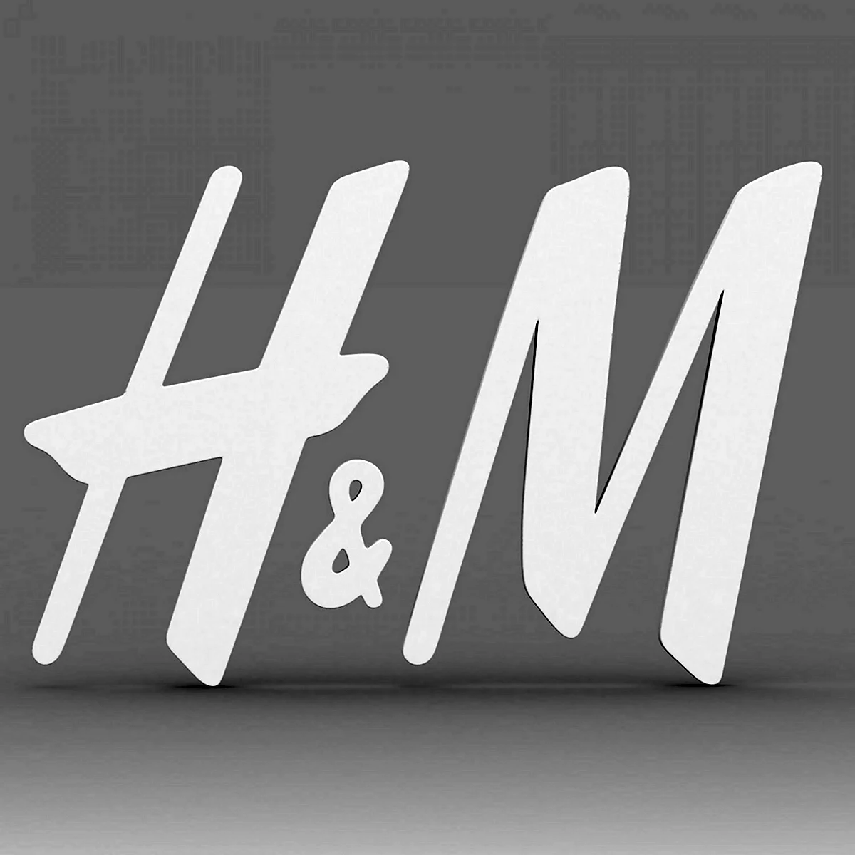 H&M лого 3д