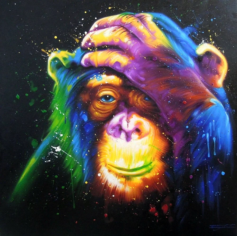 Картина обезьяны