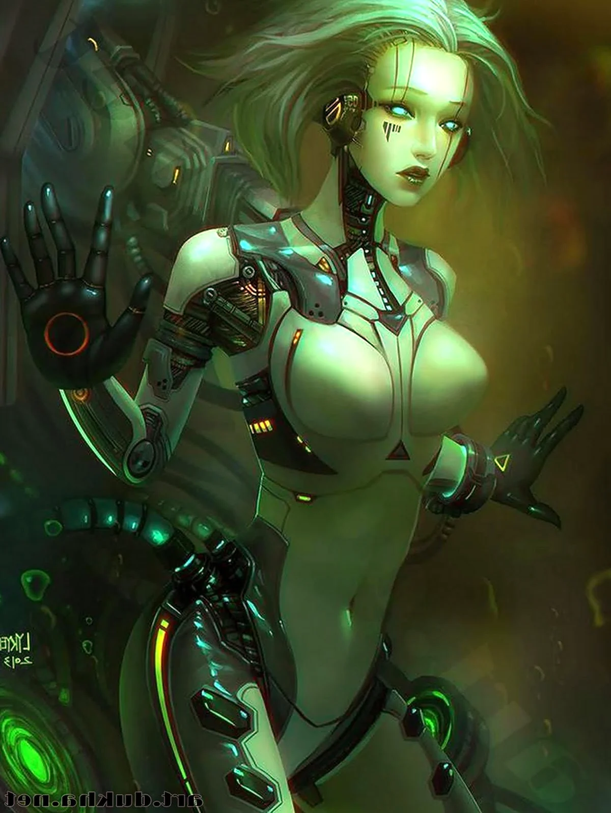 Киберпанк 2077 девушка робот