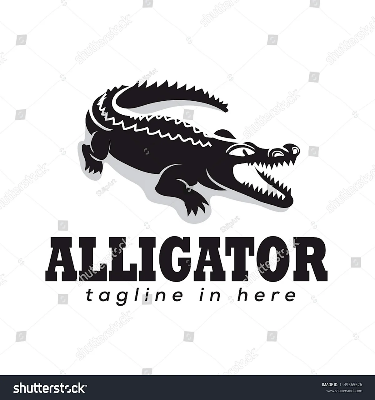 Крокодил логотип продуктового магазина