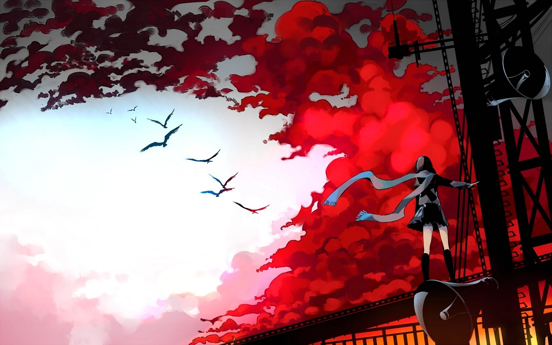 Кровавое небо аниме