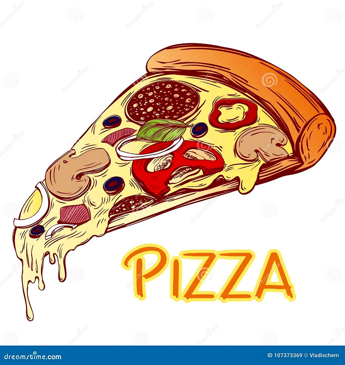 Кусок пиццы логотип