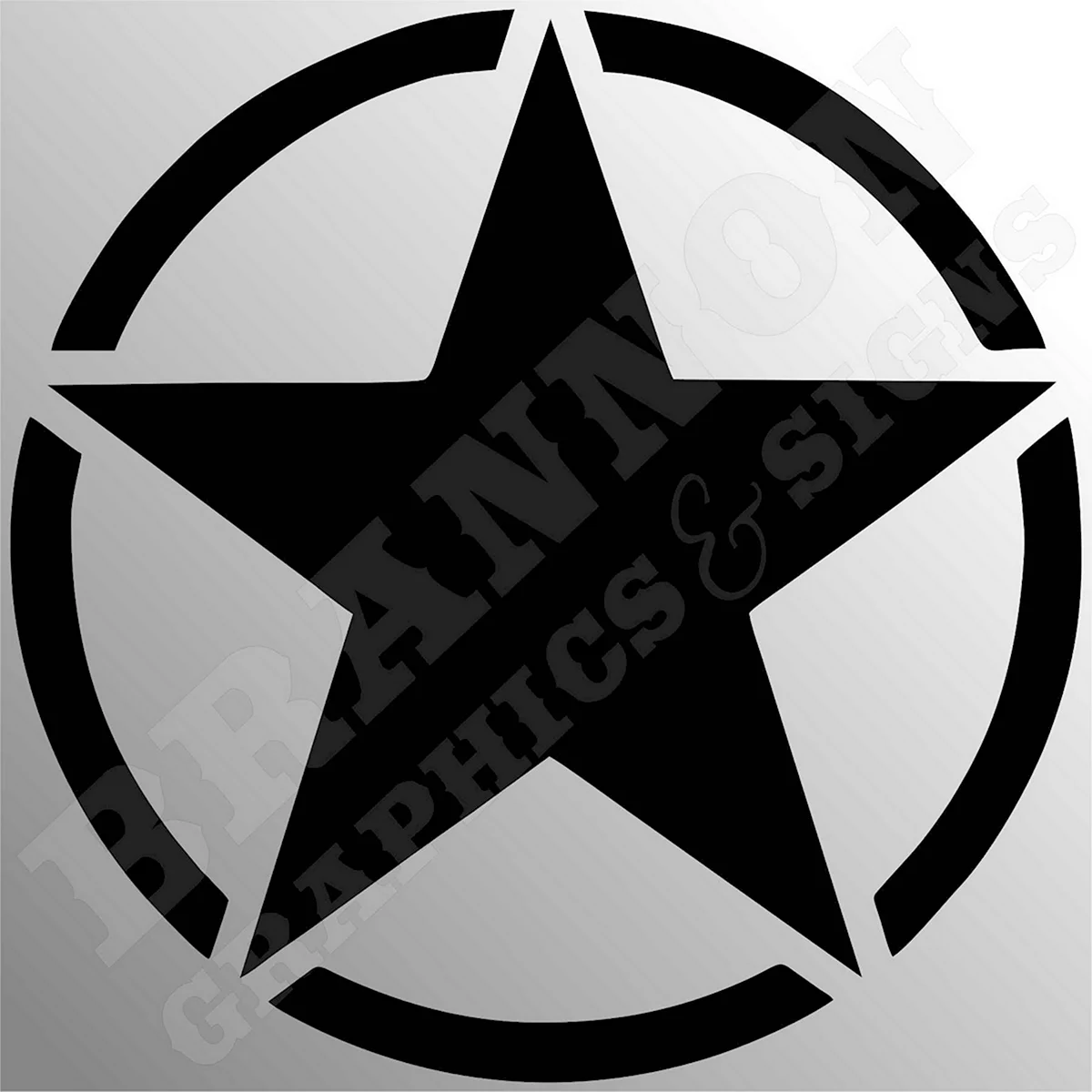 Логотип звезда в круге черная название