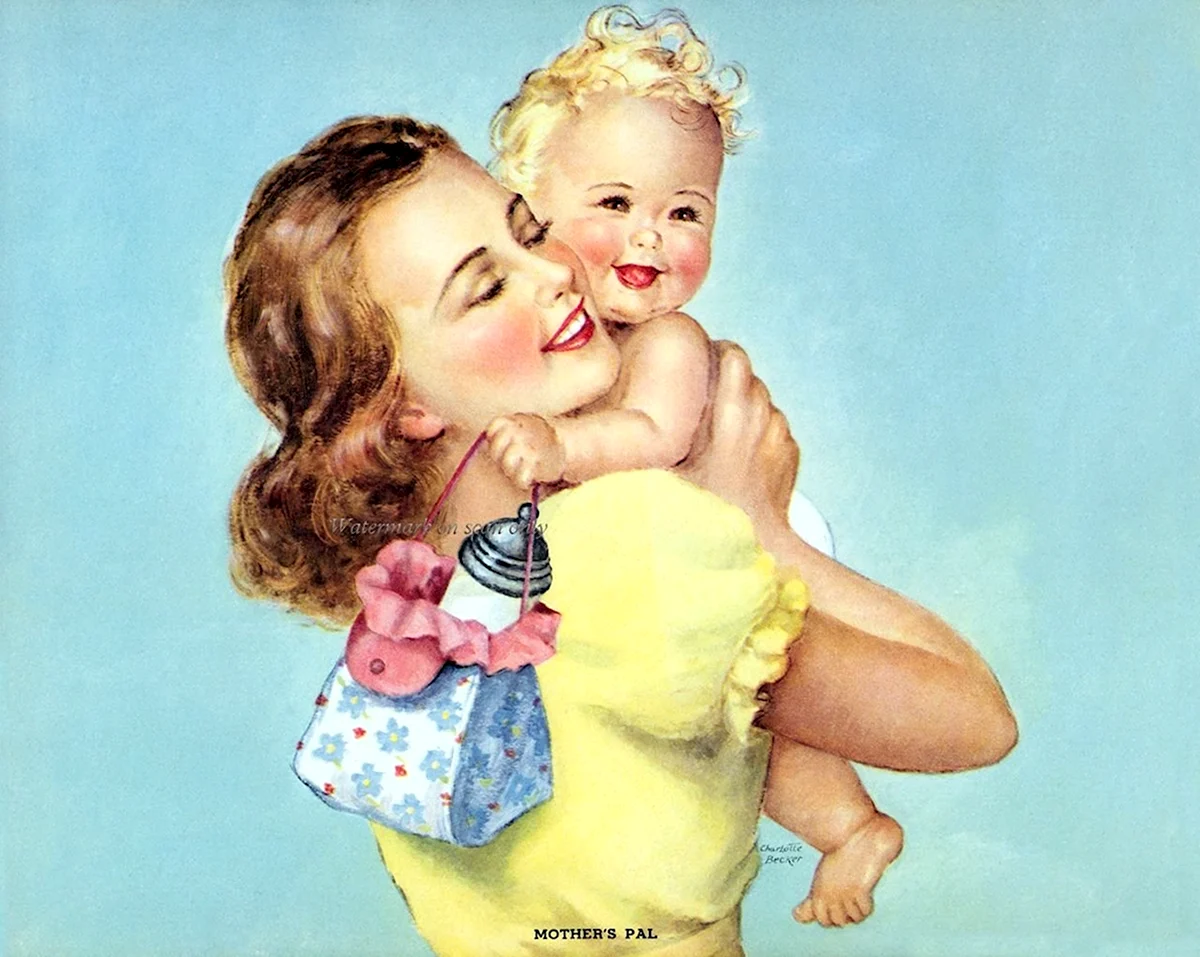 Мама и ребенок иллюстрация