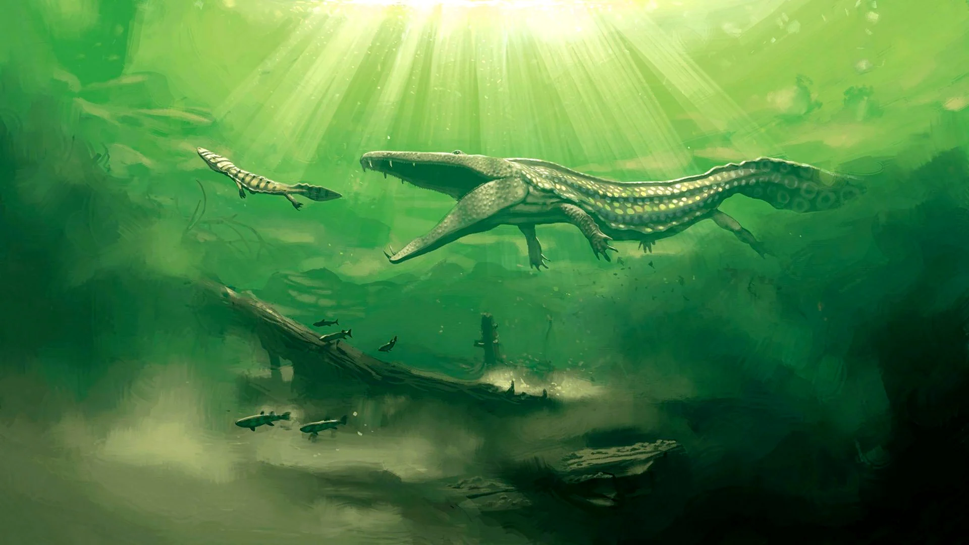 Мезозавр мир Юрского периода