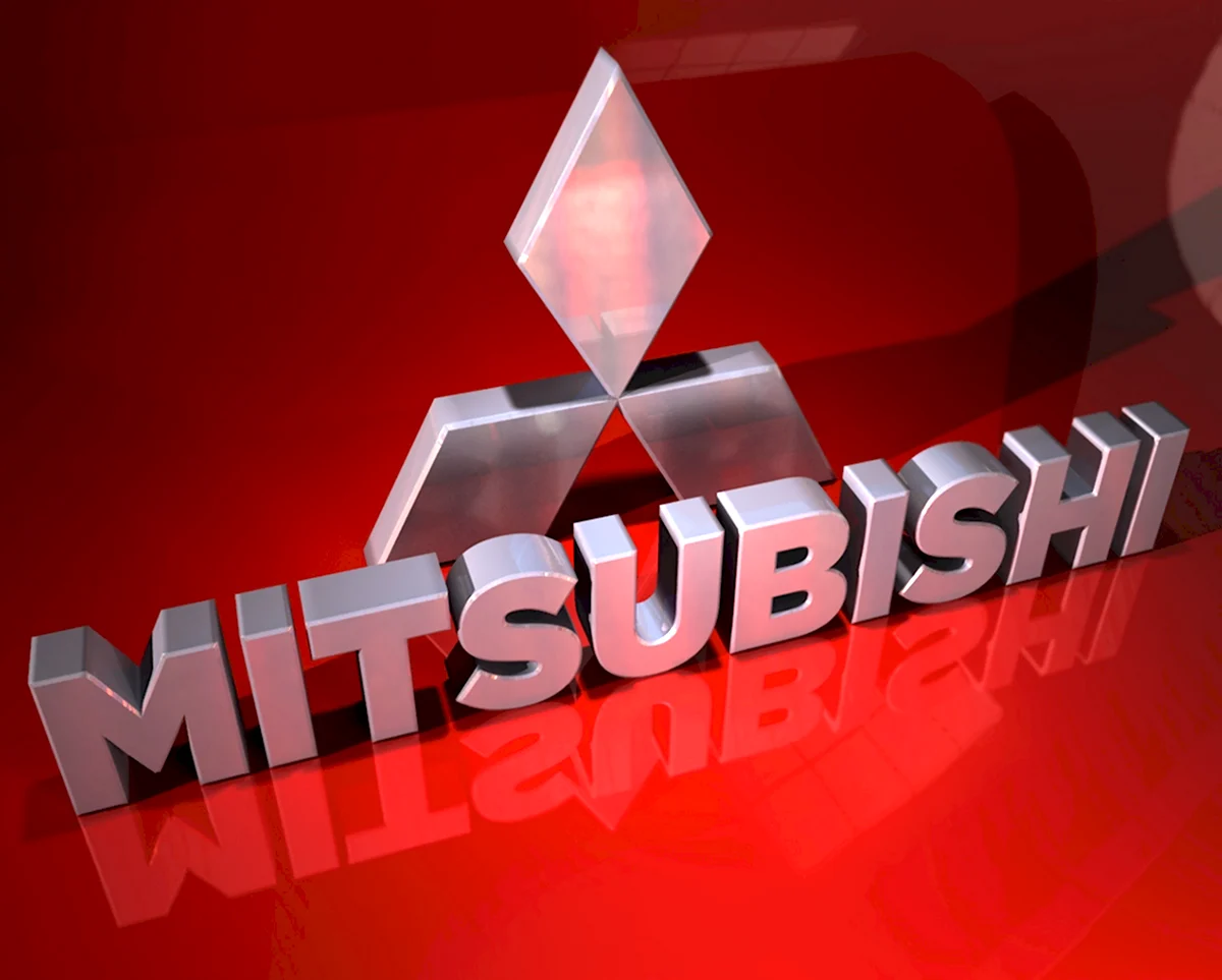 Mitsubishi logo 3d