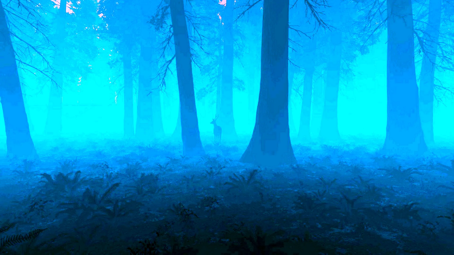 Мрачный лес пиксель