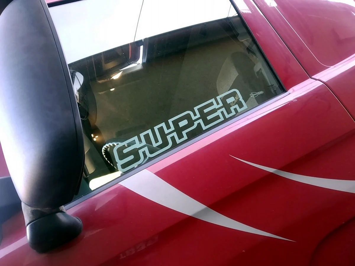 Наклейка на боковое стекло Scania