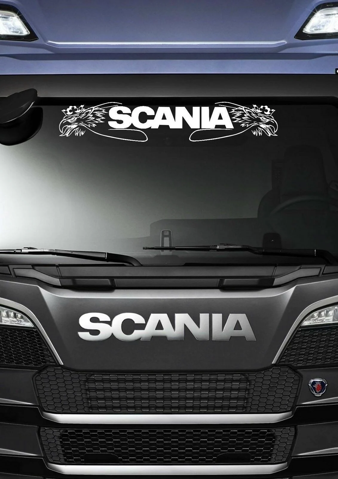 Наклейка v8 Scania