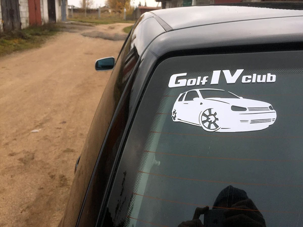 Наклейка VW Golf 3 Club