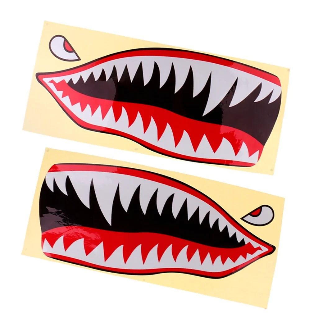 Наклейка зубы акулы