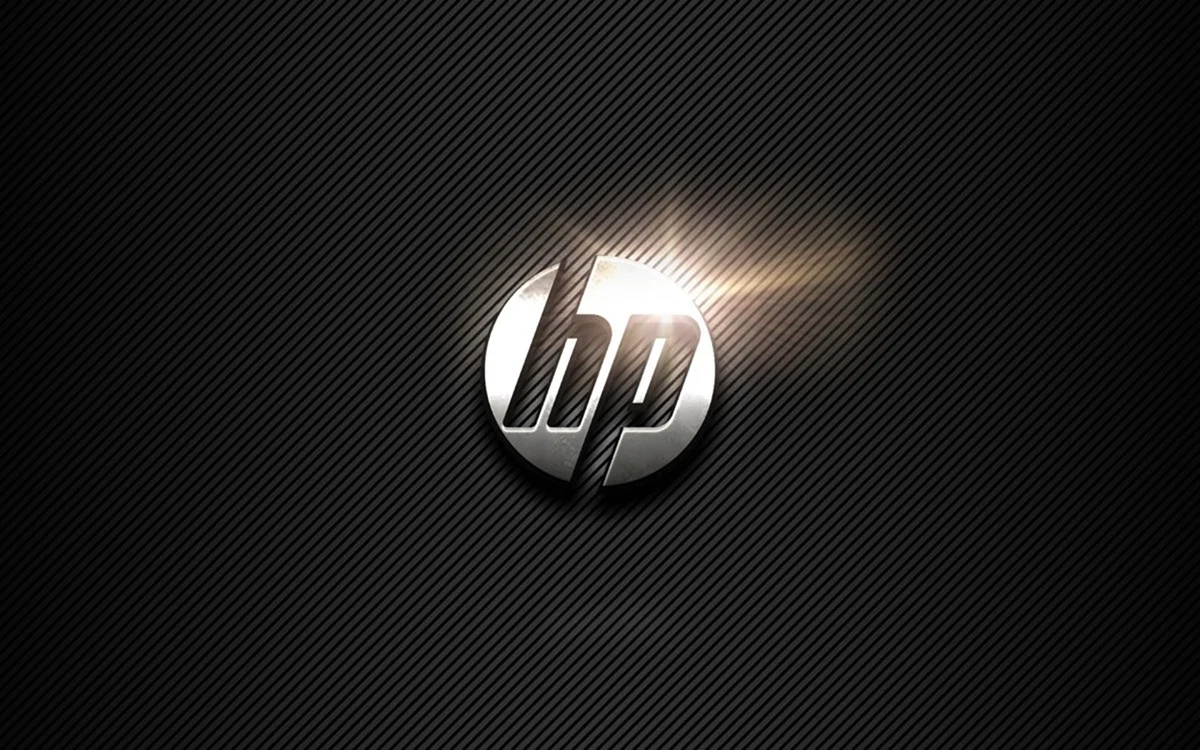 Обои с логотипом HP