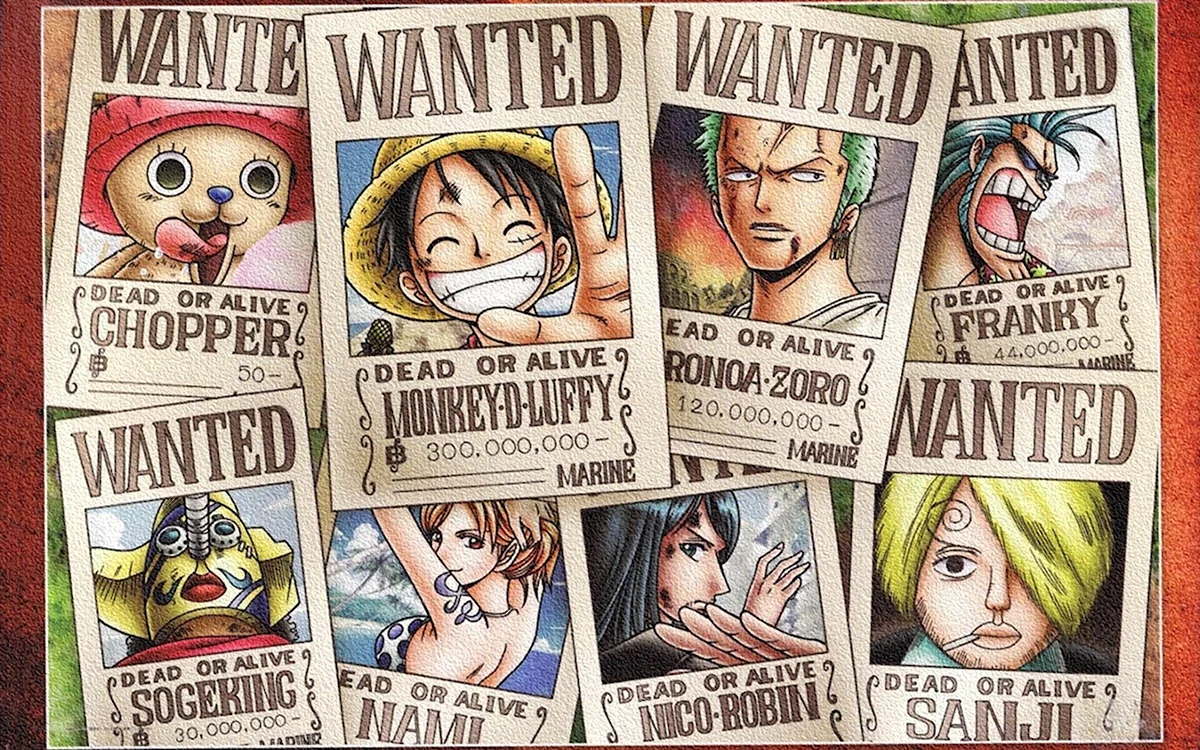 One piece wanted posters Санджи