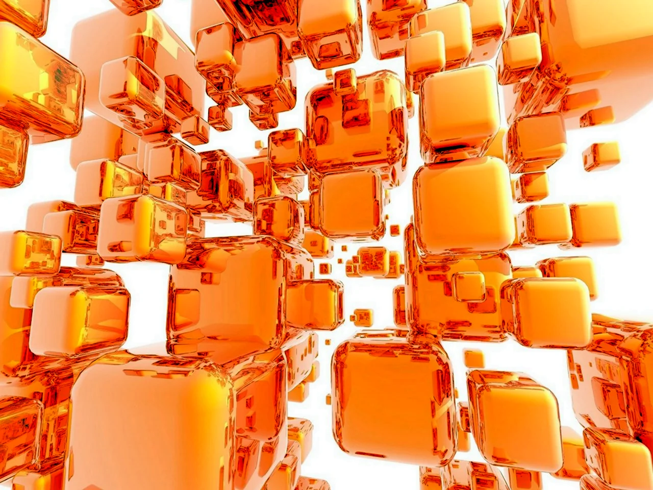 Оранжевый кубик