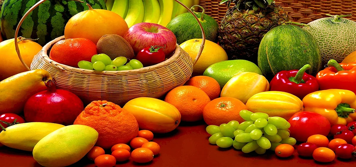 Овощи фрукты баннер