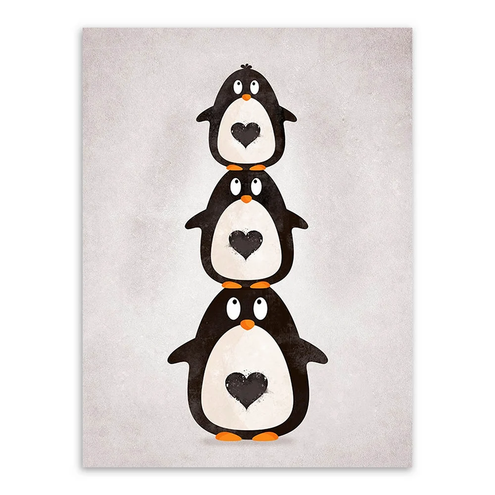 Панно пингвины