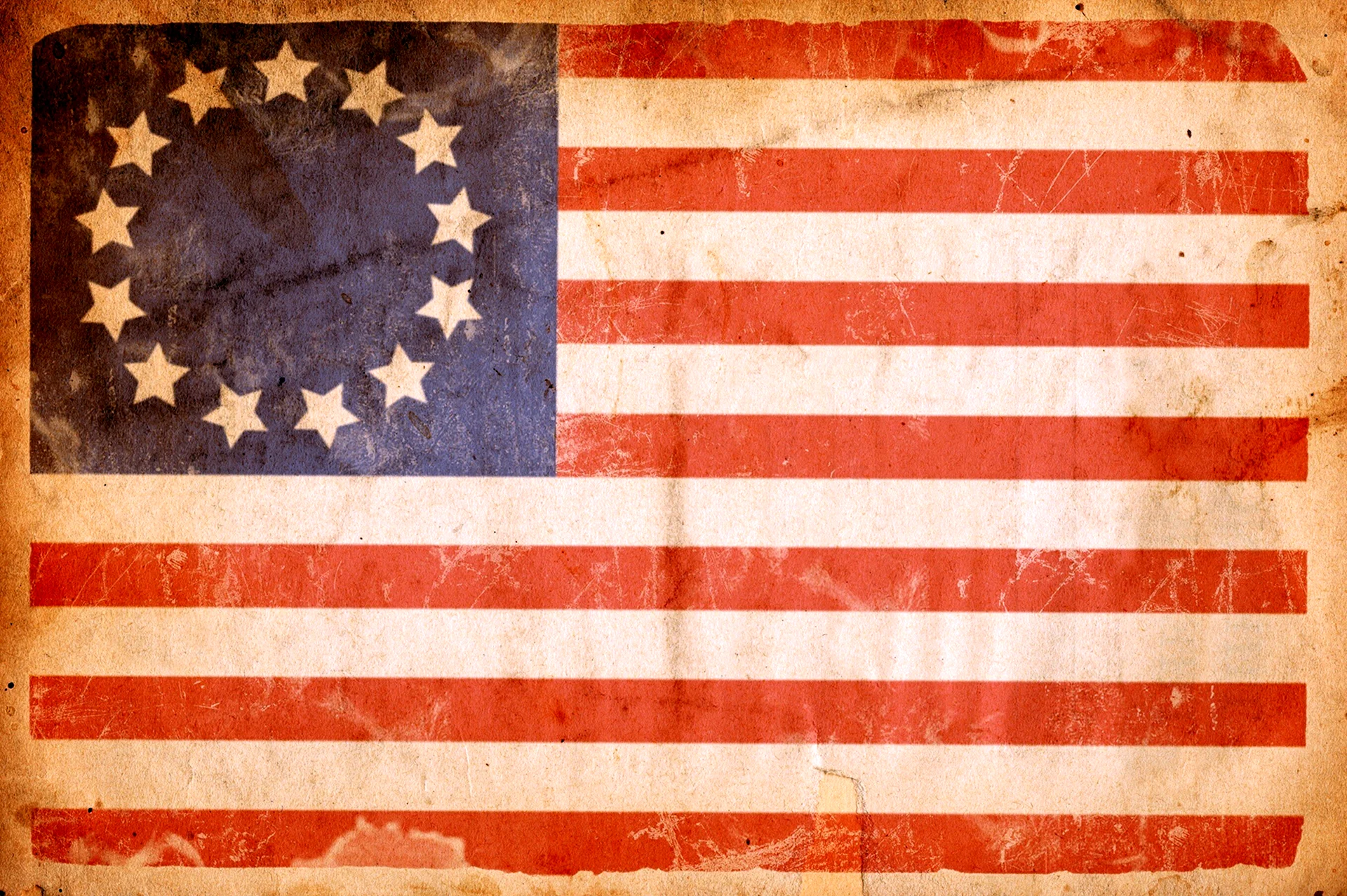 Первый флаг США 1776