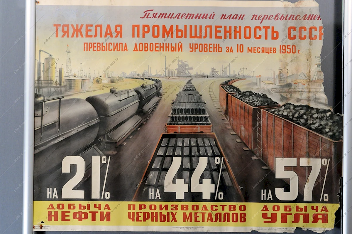 Пятая пятилетка в СССР плакаты
