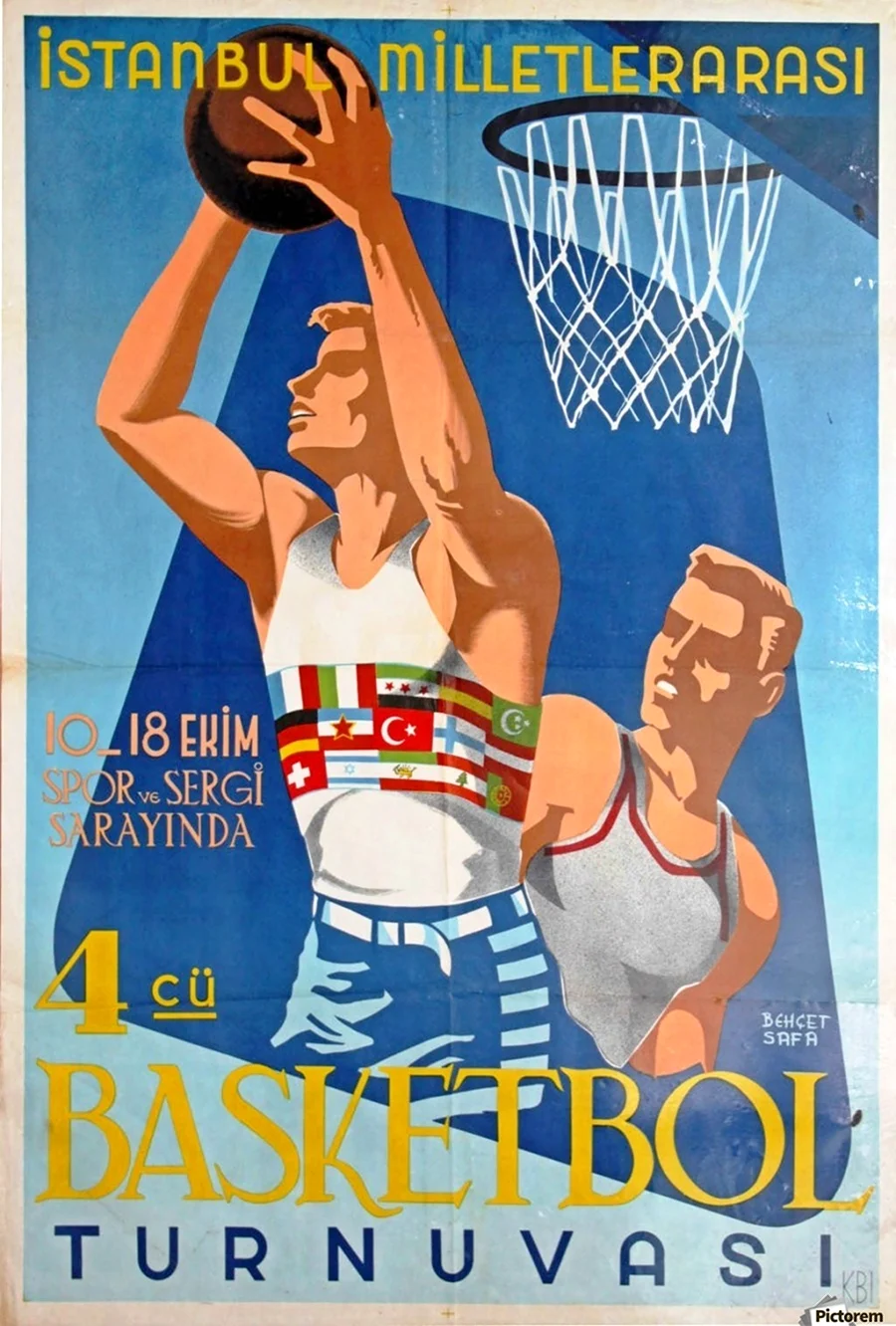 Плакат баскетбол
