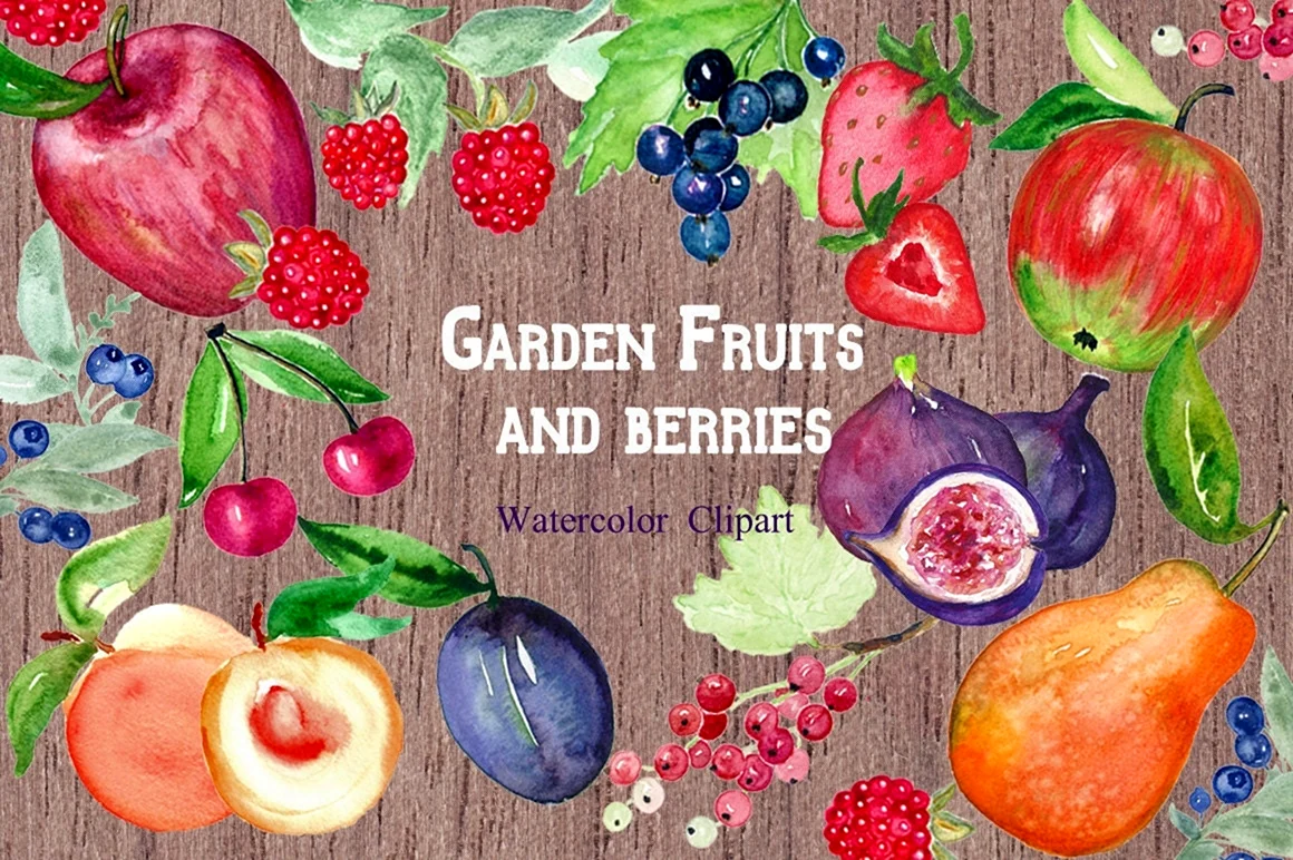 Плакат мозаика-Синтез фрукты и ягоды