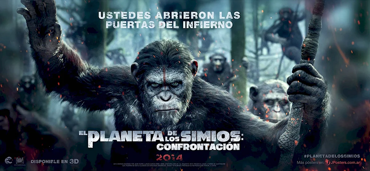 Планета обезьян. Революция 2014 Постер