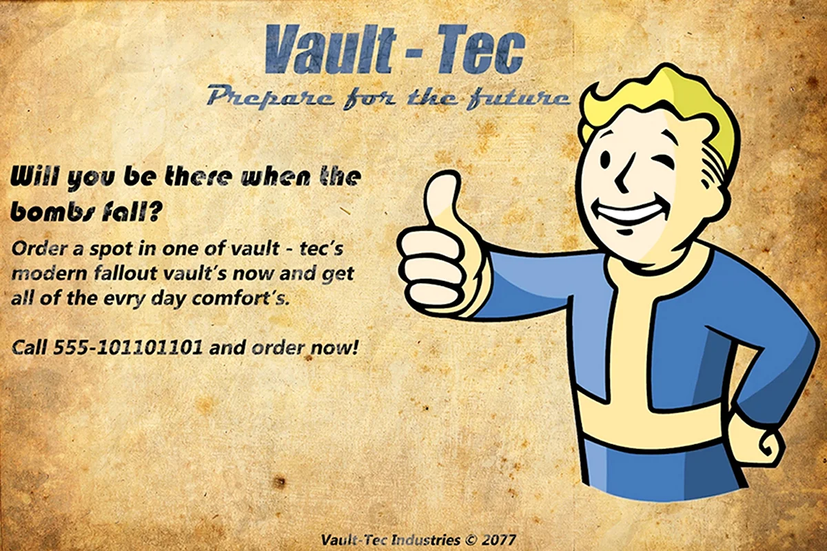 Posters Vault-Tec Fallout 4