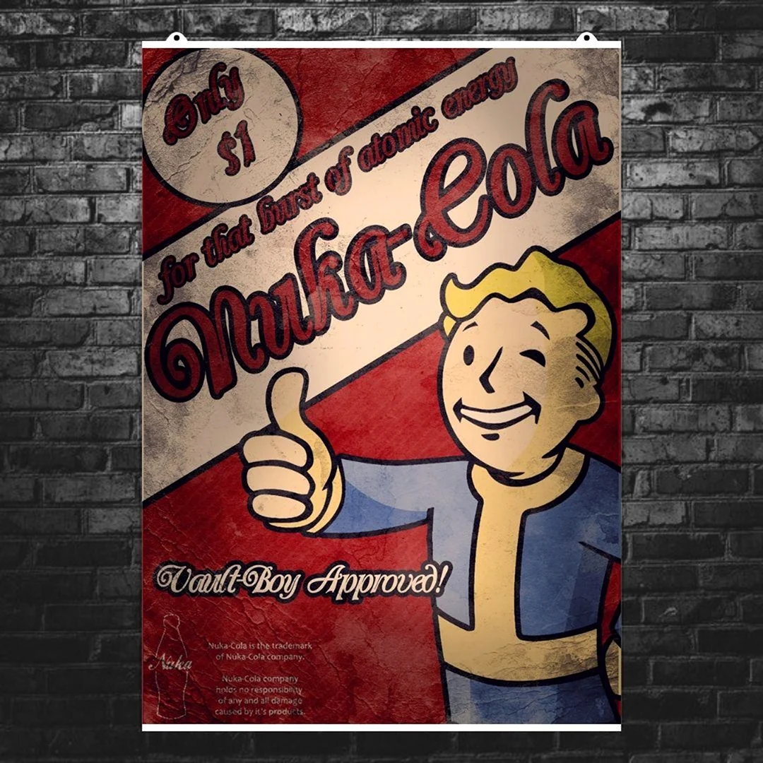 Постеры Fallout Vault boy