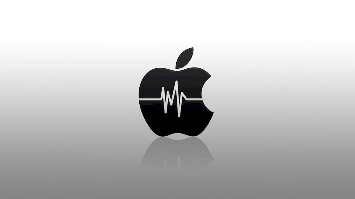 Прикольный логотип Apple