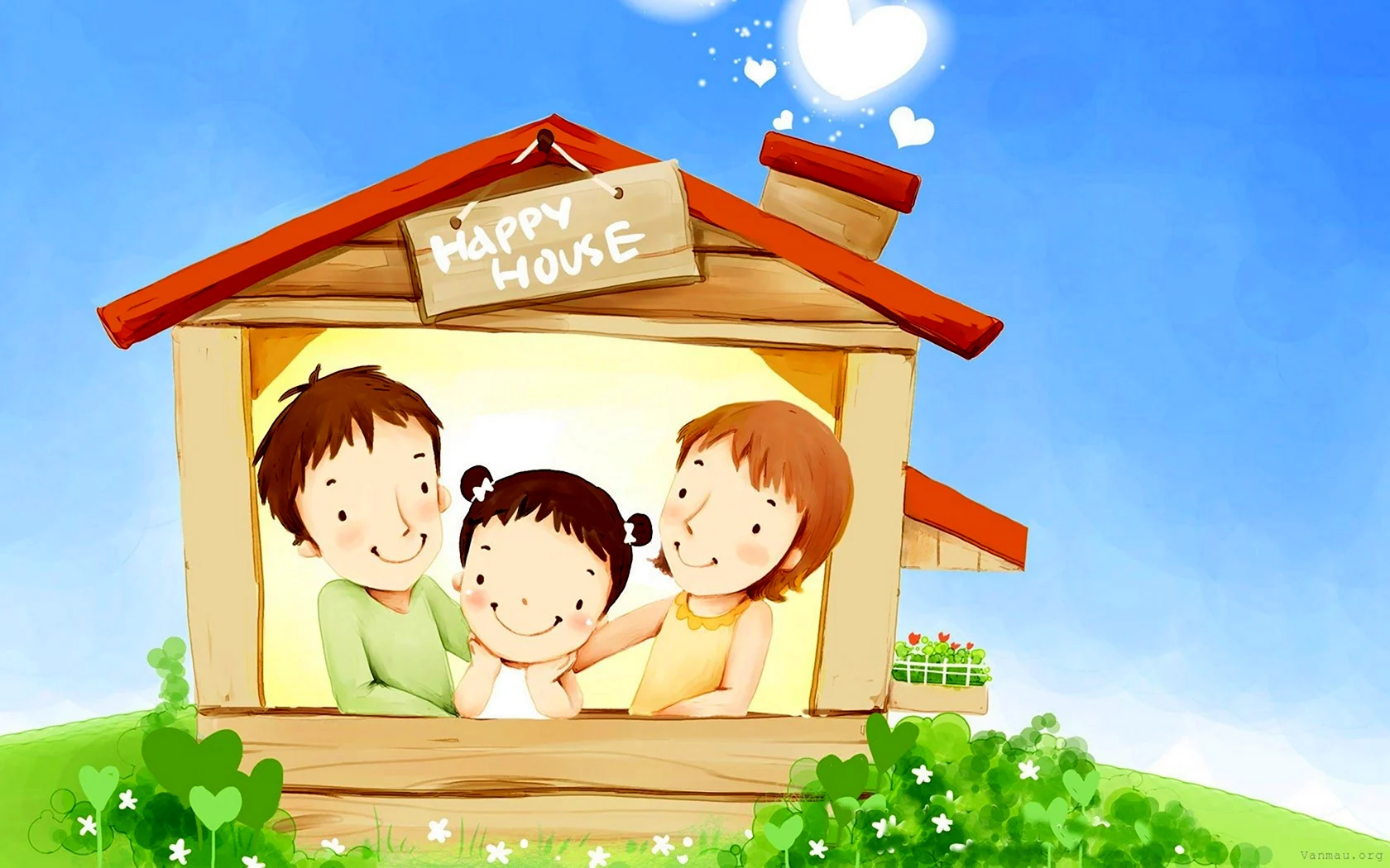 Рисунок на тему счастливая семья
