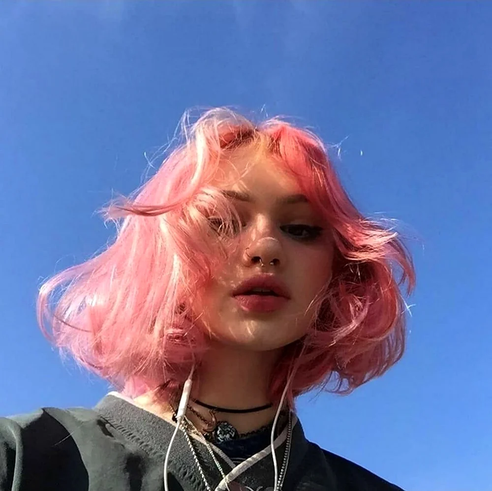 Розовые волосы Эстетика
