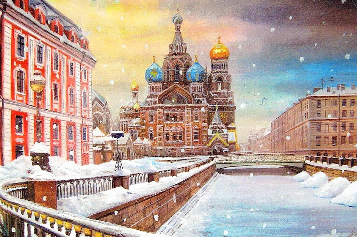 Санкт-Петербург зима спас