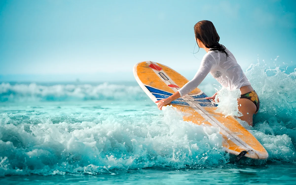Серфинг девушки