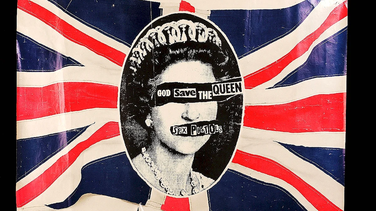 Sex Pistols обложка с королевой Англии
