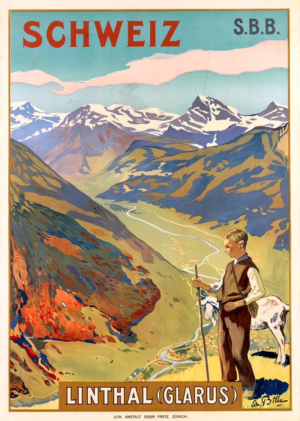 Швейцария плакат