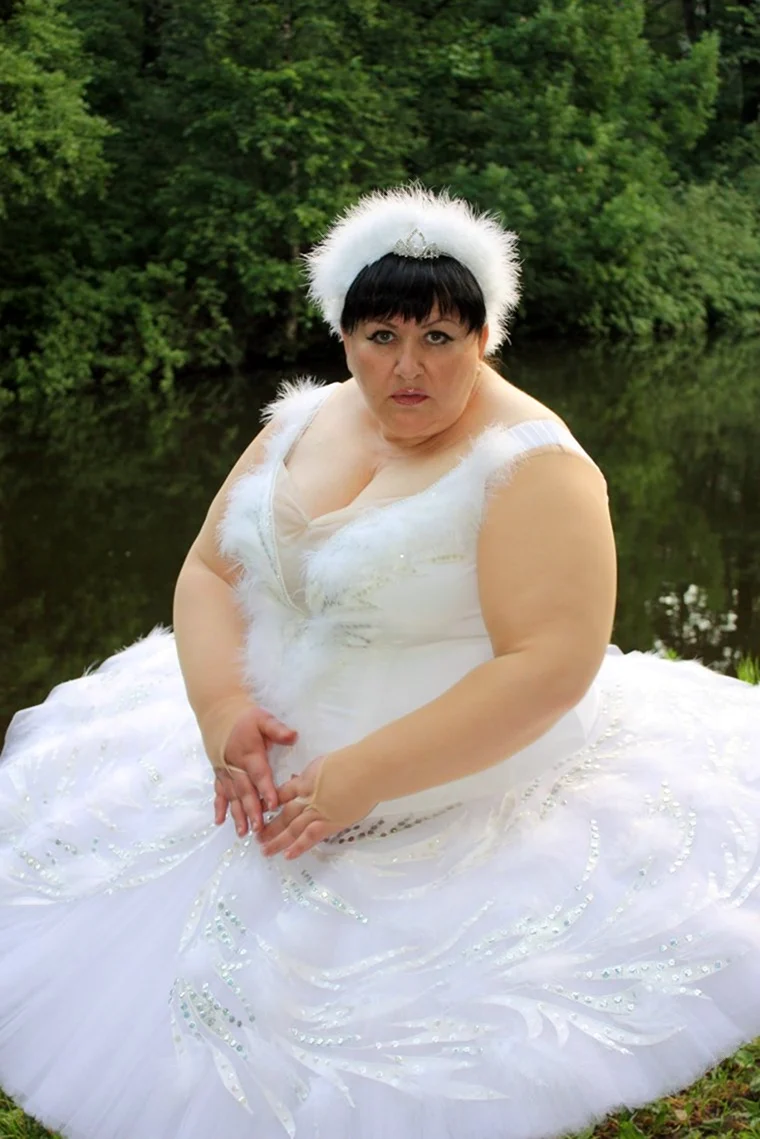 Смешное свадебное платье для толстых