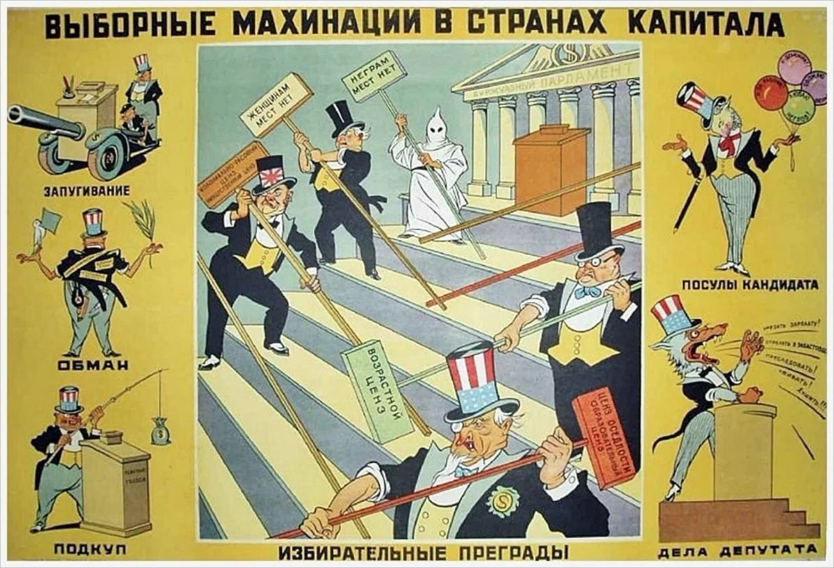 Советские карикатуры на капитализм