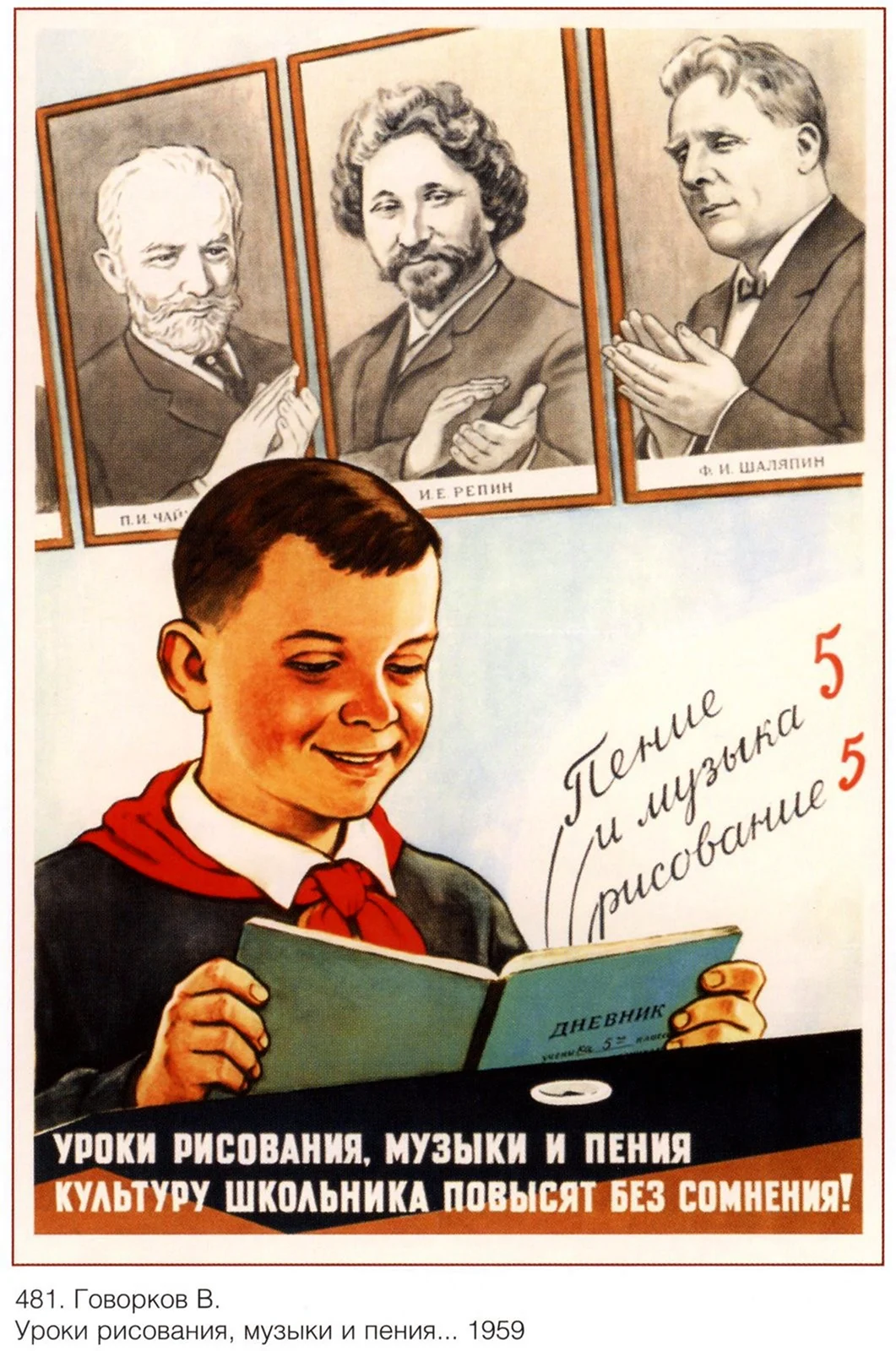 Советские плакаты школьникам