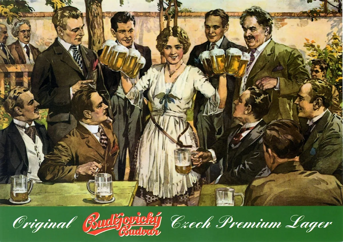 Старые рекламные плакаты пива