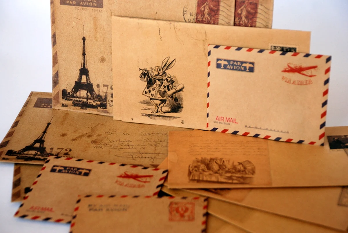 Старый почтовый конверт