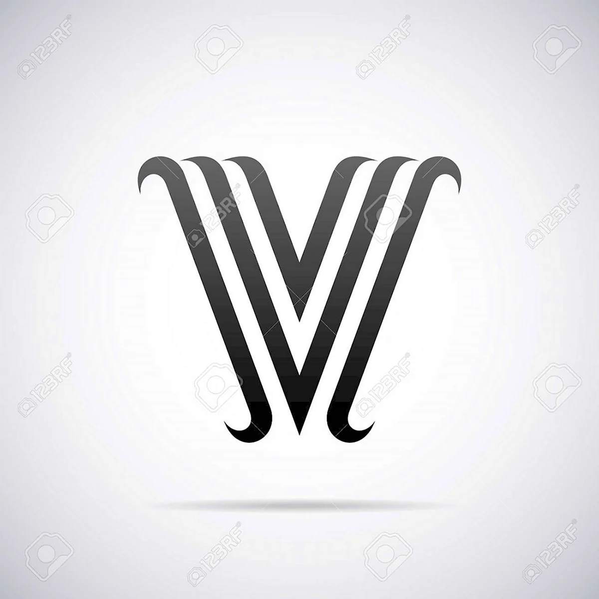 Стилизованная буква v