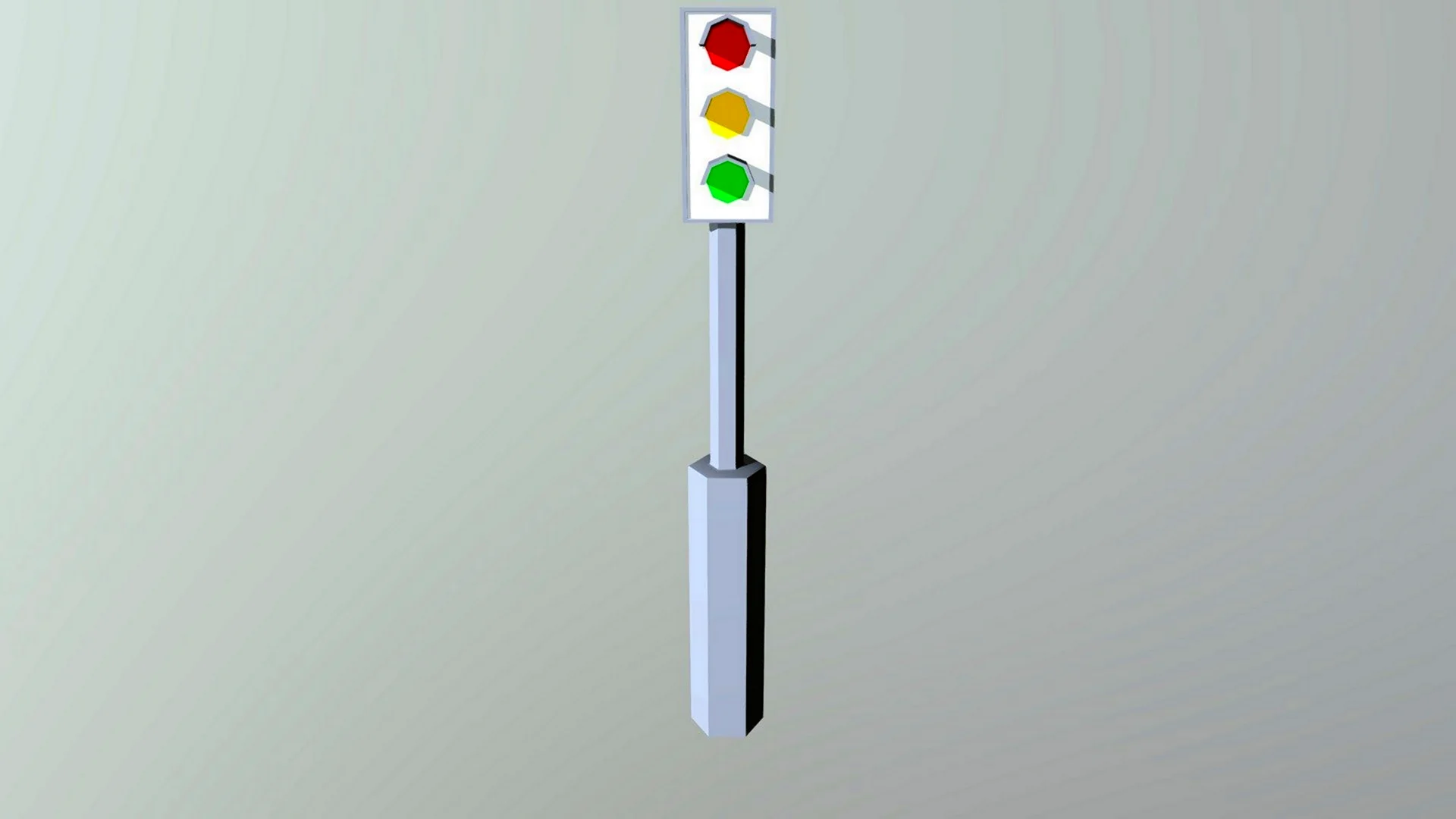 Светофор 3д модель