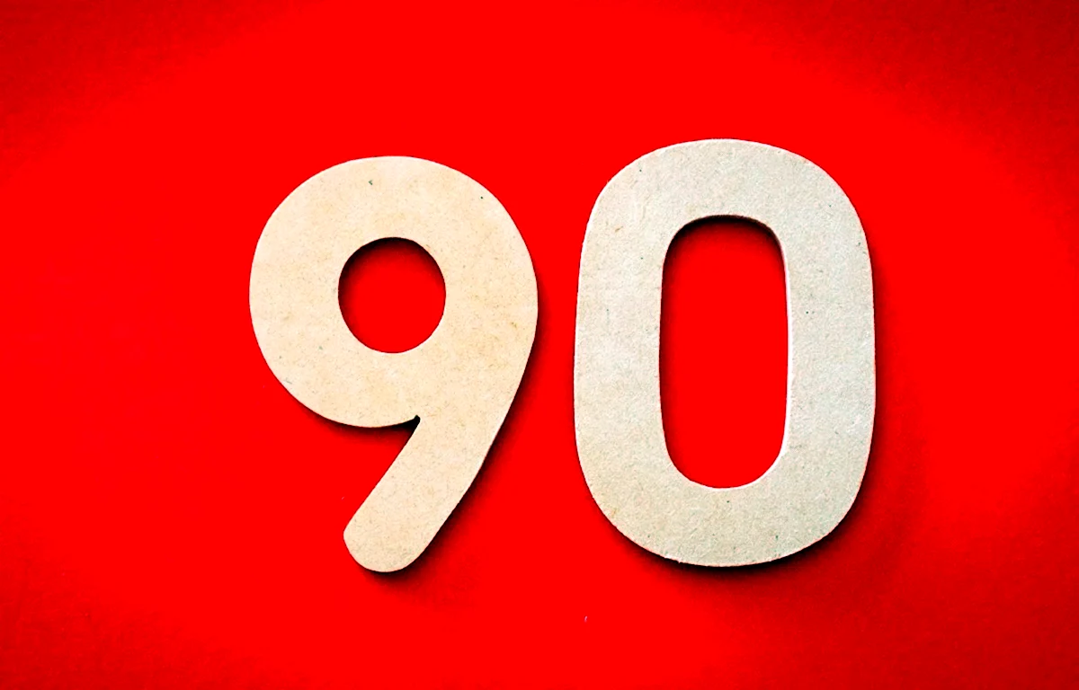 Цифра 90