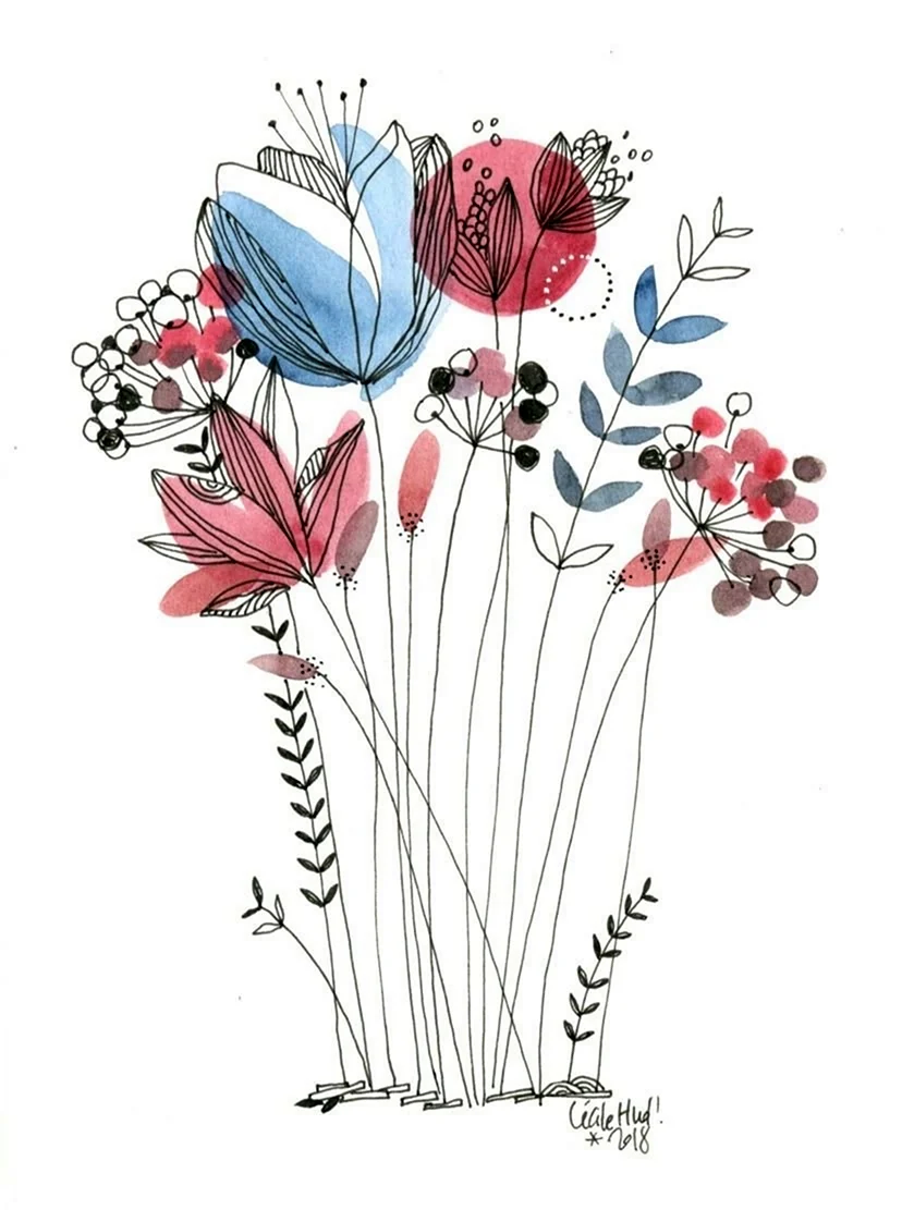 Цветы иллюстрация