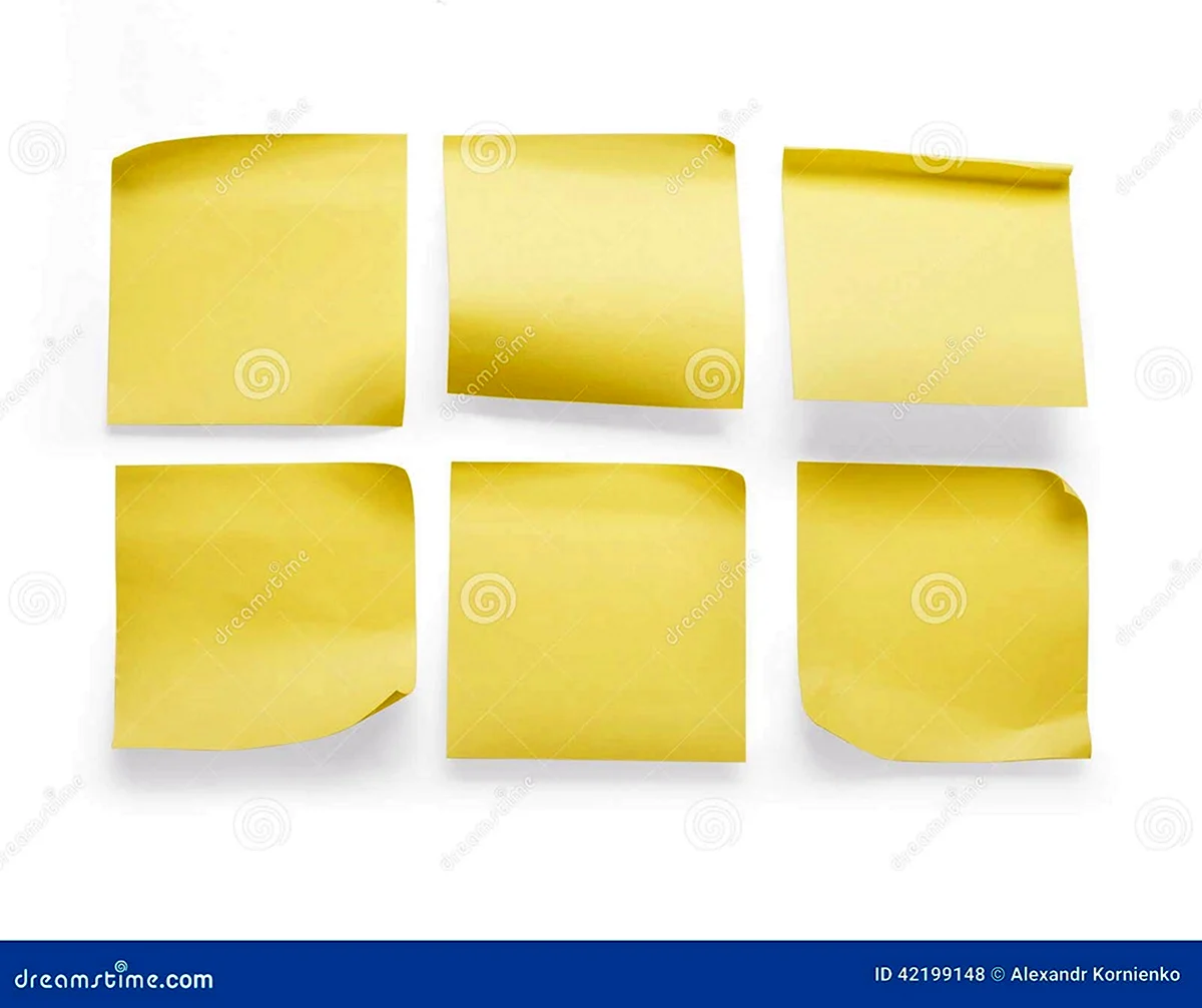 Желтый стикер фото